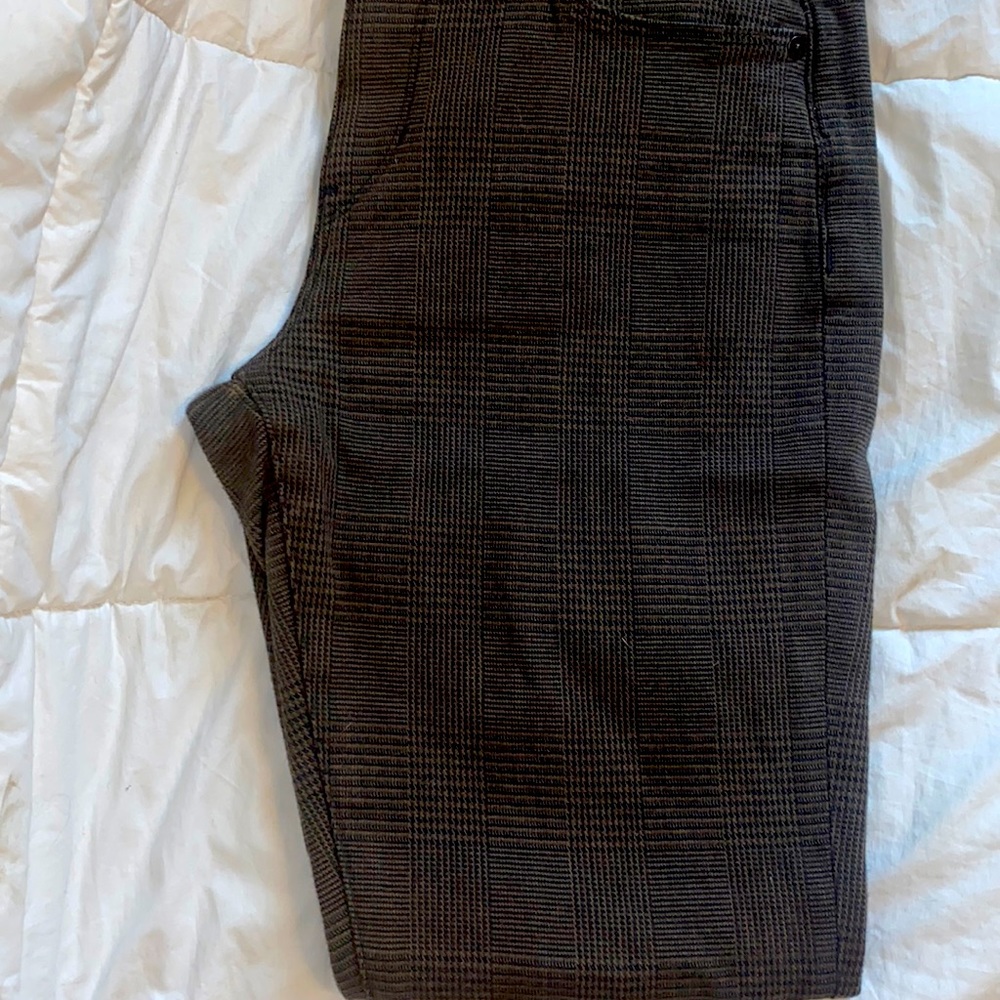 Banana Republic Mid Rise Skinny brown plaid